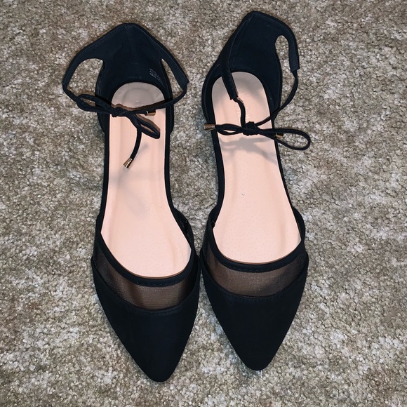 Charlotte Russe Shoes - Charlotte Russe Ankle Tie Flats